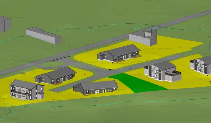 Tegning av hus og situasjonsplaner